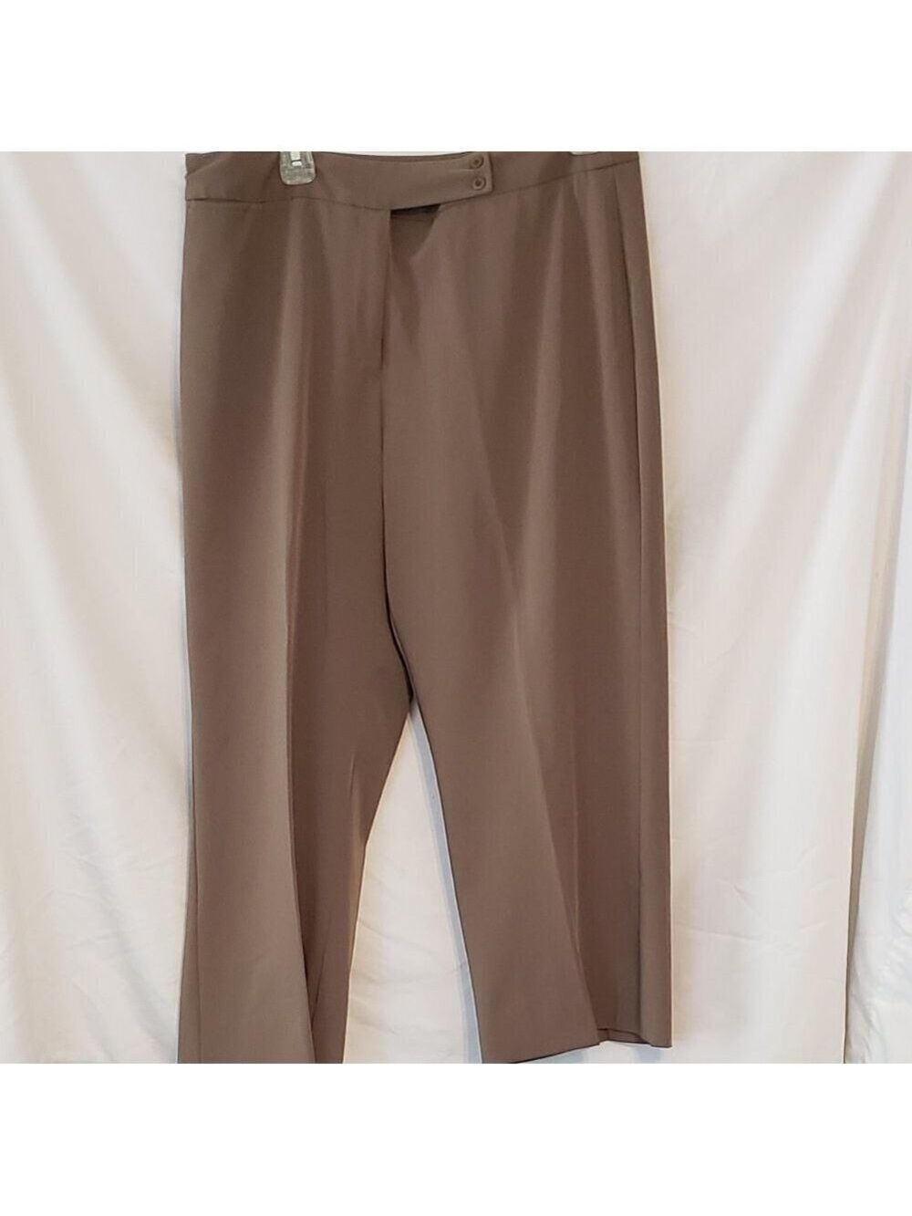 Ladies TAILOR Stretch Wide Leg Capris in Brown - 14